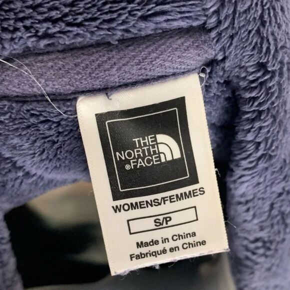 The North Face Caroluna quilted fleece jacket purple long coat zip up size small - Picture 3 of 8